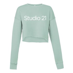 Studio Crop Sweatshirt, Yoga and Pilates clothing, Yarm and Saltburn